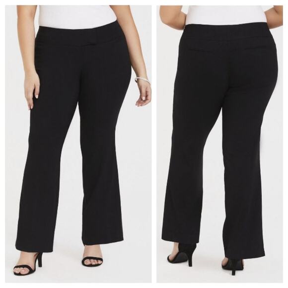 Torrid Women's Relaxed Trouser Pant Black Size 14 - Picture 1 of 10